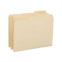 Reinforced Tab Manila File Folders, 1-3-cut Tabs, Letter Size, 14 Pt. Manila, 100-box