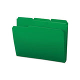 Top Tab Poly Colored File Folders, 1-3-cut Tabs, Letter Size, Green, 24-box