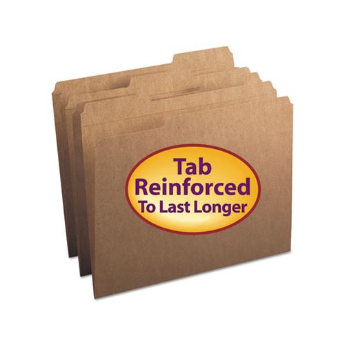 Heavyweight Kraft File Folders, 1-3-cut Tabs, Letter Size, 11 Pt. Kraft, 100-box