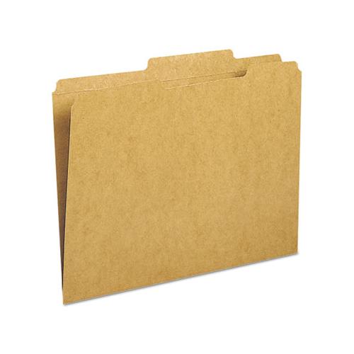 Guide Height Reinforced Heavyweight Kraft File Folders, 2-5-cut 2-ply Tab, Right Of Center, Letter Size, Kraft, 100-box