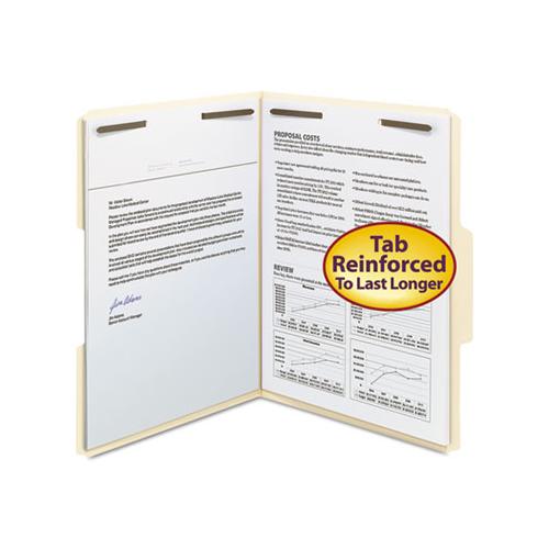 Top Tab 2-fastener Folders, 1-3-cut Tabs, Letter Size, 11 Pt. Manila, 50-box
