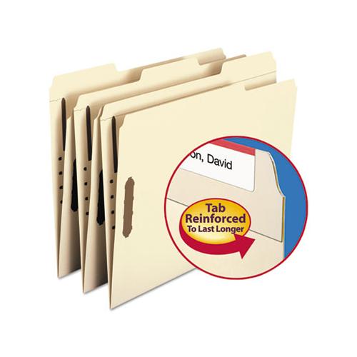Top Tab 2-fastener Folders, 1-3-cut Tabs, Letter Size, 11 Pt. Manila, 50-box