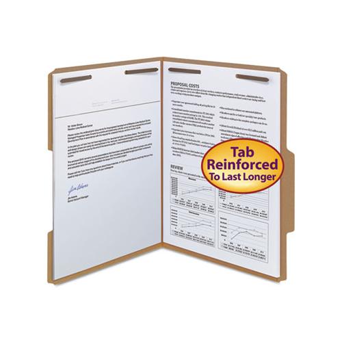 Top Tab 2-fastener Folders, 2-5-cut Tabs, Right Of Center, Letter Size, 11 Pt. Kraft, 50-box