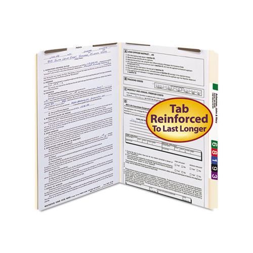 Top Tab 2-fastener Folders, Straight Tab, Legal Size, 11 Pt. Manila, 50-box
