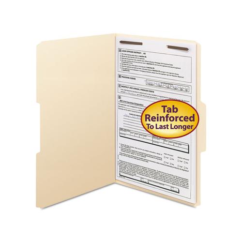 Top Tab 1-fastener Folders, 1-3-cut Tabs, Legal Size, 11 Pt. Manila, 50-box