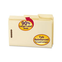 Supertab Reinforced Guide Height 2-fastener Folders, 1-3-cut Tabs, Legal Size, 11 Pt. Manila, 50-box