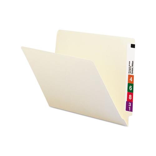 Heavyweight Manila End Tab Folders, 9.5" Front, 1-ply Straight Tab, Letter Size, 100-box