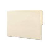 Heavyweight Manila End Tab Folders, 9" Front, 1-2-cut Tabs, Top Position, Letter Size, 100-box