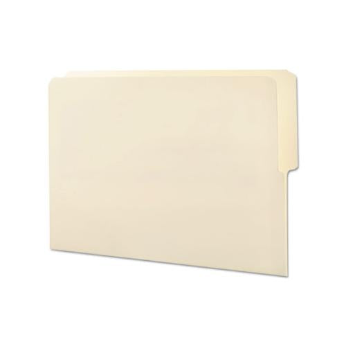 Heavyweight Manila End Tab Folders, 9" Front, 1-2-cut Tabs, Top Position, Letter Size, 100-box