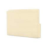 Heavyweight Manila End Tab Folders, 9" Front, 1-2-cut Tabs, Bottom Position, Letter Size, 100-box