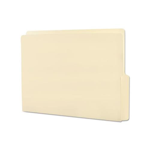 Heavyweight Manila End Tab Folders, 9" Front, 1-2-cut Tabs, Bottom Position, Letter Size, 100-box