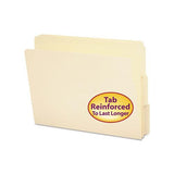 Heavyweight Manila End Tab Folders, 9" Front, 1-3-cut Tabs, Letter Size, 100-box