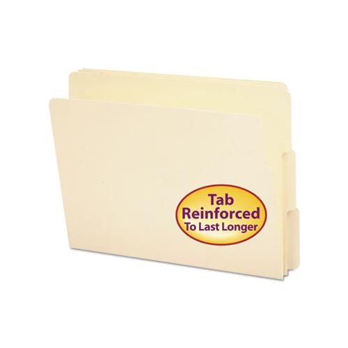 Heavyweight Manila End Tab Folders, 9" Front, 1-3-cut Tabs, Letter Size, 100-box