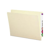 Shelf-master Heavyweight Manila End Tab Folders, Straight Tab, Letter Size, 50-box