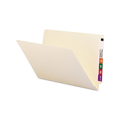 Heavyweight Manila End Tab Folders, 9.5" Front, 1-ply Straight Tab, Legal Size, 100-box