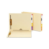 Heavyweight Manila End Tab Pocket Folders With Two Fasteners, Straight Tab, Letter Size, 50-box