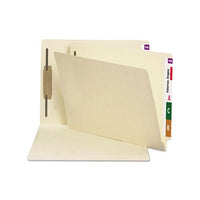 Manila End Tab 1-fastener Folders With Reinforced Tabs, 0.75" Expansion, Straight Tab, Letter Size, 14 Pt. Manila, 50-box