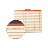Manila Out Guides, Printed Form Style, 1-5-cut Top Tab, Out, 8.5 X 11, Manila, 100-box