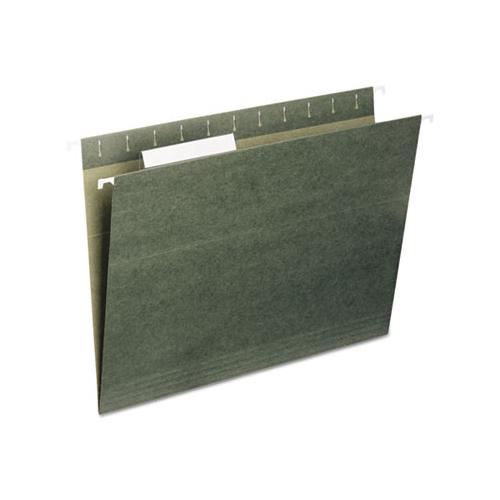 Hanging Folders, Letter Size, 1-3-cut Tab, Standard Green, 25-box