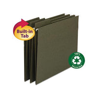 Fastab Hanging Folders, Letter Size, 1-3-cut Tab, Standard Green, 20-box