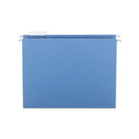 Colored Hanging File Folders, Letter Size, 1-5-cut Tab, Blue, 25-box