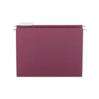 Colored Hanging File Folders, Letter Size, 1-5-cut Tab, Maroon, 25-box