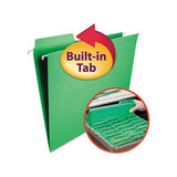 Fastab Hanging Folders, Letter Size, 1-3-cut Tab, Green, 20-box