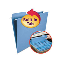Fastab Hanging Folders, Letter Size, 1-3-cut Tab, Blue, 20-box
