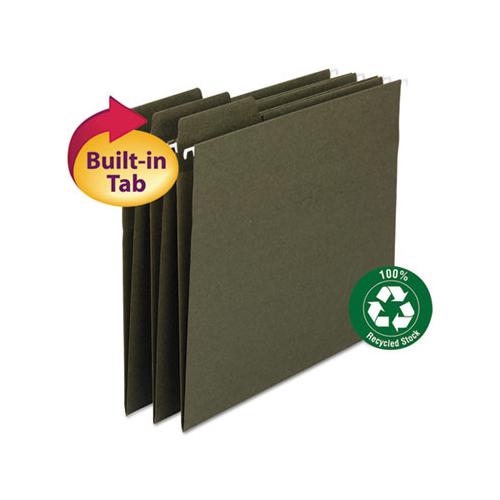 Fastab Hanging Folders, Legal Size, 1-3-cut Tab, Standard Green, 20-box