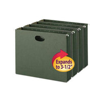 Hanging Pockets With Full-height Gusset, Letter Size, Standard Green, 10-box