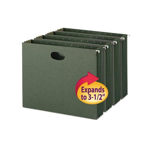 Hanging Pockets With Full-height Gusset, Letter Size, Standard Green, 10-box