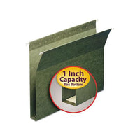 Box Bottom Hanging File Folders, Letter Size, Standard Green, 25-box