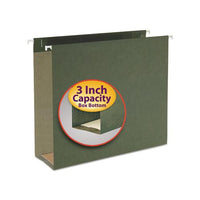Box Bottom Hanging File Folders, Letter Size, Standard Green, 25-box