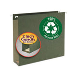 Box Bottom Hanging File Folders, Letter Size, Standard Green, 25-box