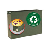 Box Bottom Hanging File Folders, Legal Size, Standard Green, 25-box