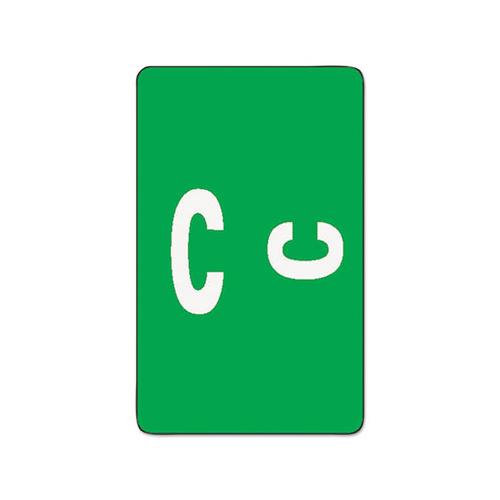 Alphaz Color-coded Second Letter Alphabetical Labels, C, 1 X 1.63, Dark Green, 10-sheet, 10 Sheets-pack