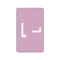 Alphaz Color-coded Second Letter Alphabetical Labels, L, 1 X 1.63, Lavender, 10-sheet, 10 Sheets-pack