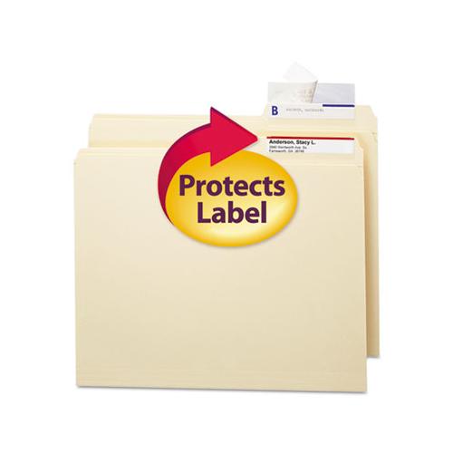Seal & View File Folder Label Protector, Clear Laminate, 3-1-2x1-11-16, 100-pack