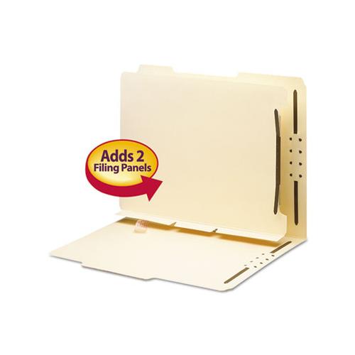 Self-adhesive Folder Dividers For Top-end Tab Folders W- 2-prong Fasteners, Letter Size, Manila, 25-pack
