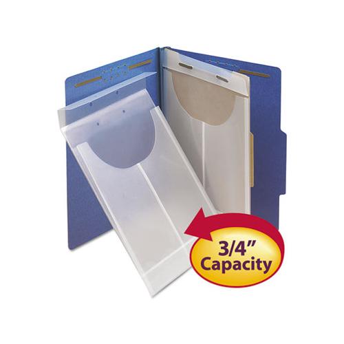 Two-hole Letter-legal Poly Expanding Jackets, 2-hole Punched, Letter-legal Size, Clear, 24-box