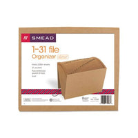 Indexed Expanding Kraft Files, 31 Sections, 1-31-cut Tab, Letter Size, Kraft