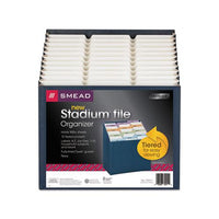 Stadium File, 12 Sections, 1-12-cut Tab, Letter Size, Navy