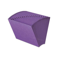 Heavy-duty Indexed Expanding Open Top Color Files, 21 Sections, 1-21-cut Tab, Letter Size, Purple