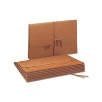 Redrope Expanding Wallets W- Cloth-tie, 5.25" Expansion, 1 Section, Legal Size, Redrope