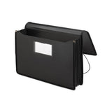 Poly Premium Wallets, 5.25" Expansion, 1 Section, Legal Size, Black