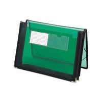 Poly Wallets, 2.25" Expansion, 1 Section, Letter Size, Translucent Green