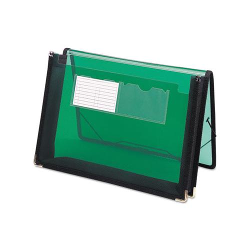 Poly Wallets, 2.25" Expansion, 1 Section, Letter Size, Translucent Green