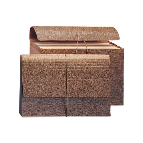 Classic Expanding Partition Wallets, 5.25" Expansion, 6 Sections, Legal Size, Redrope, 10-box