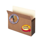 Redrope Drop Front File Pockets, 5.25" Expansion, Letter Size, Redrope, 10-box