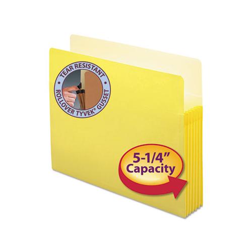 Colored File Pockets, 5.25" Expansion, Letter Size, Yellow